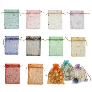 20 ASSTD COLORS ORGANZA JEWELRY/GIVEAWAY BAGS